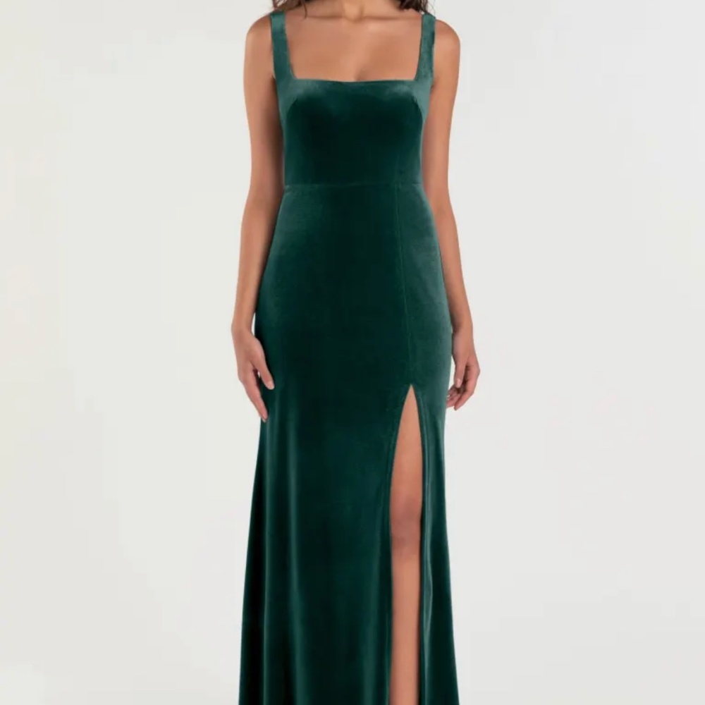 Jenny Yoo - Mara square neck velvet bridesmaid dress